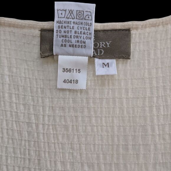 The Territory Ahead, Sleeveless Wrap Dress, V Neck, linen laced, Size M - Picture 4 of 6